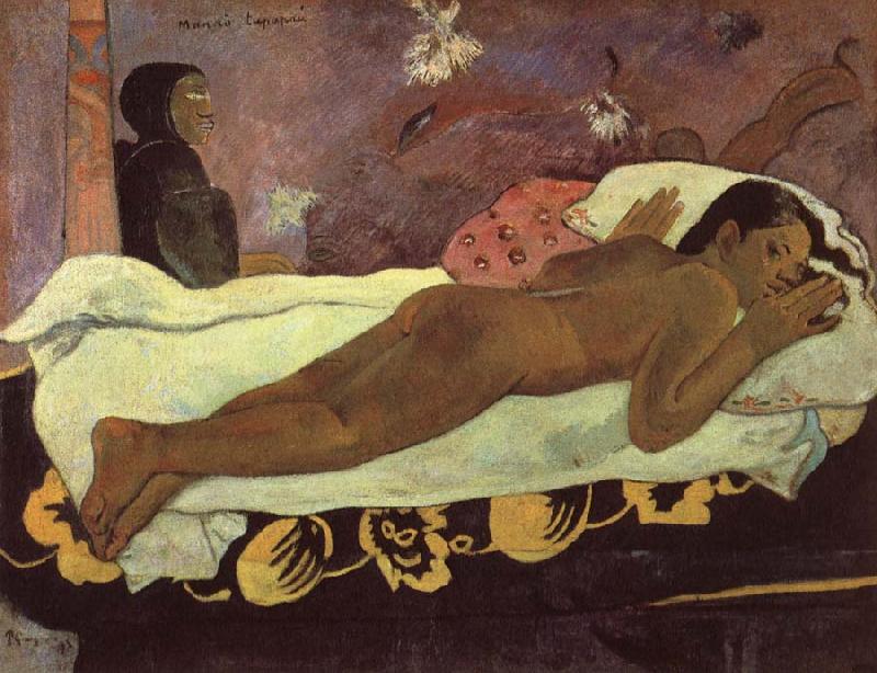 Paul Gauguin The mind watches Cloth Sweden oil painting art